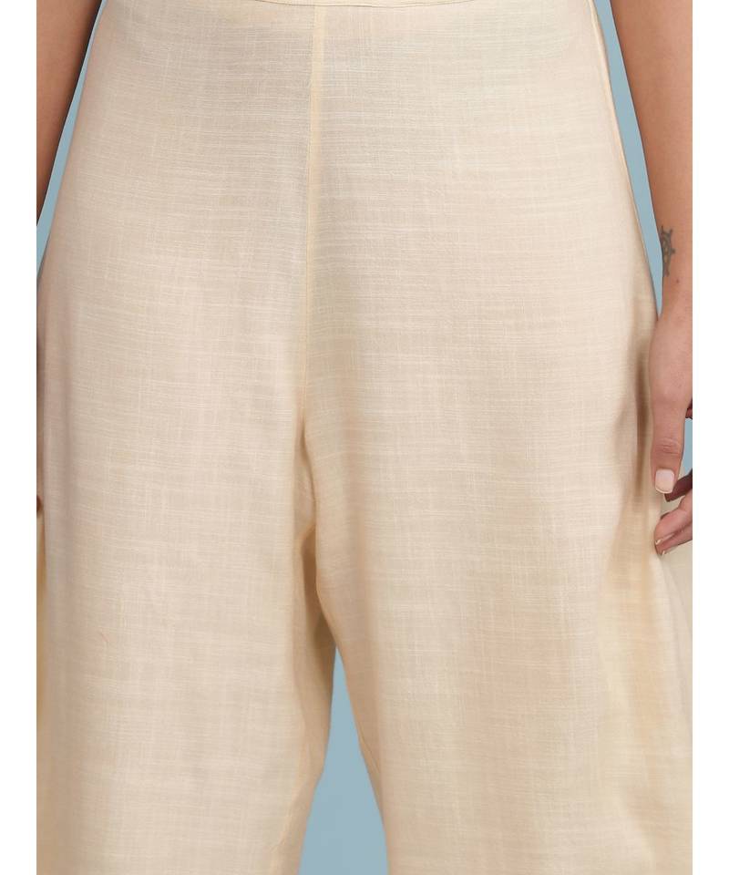 Beige Dhoti Pants