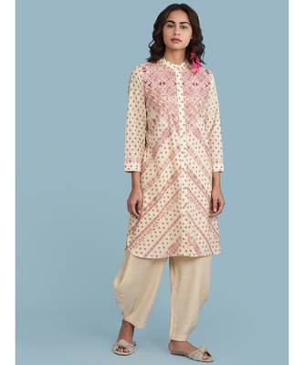 Beige Dhoti Pants 6