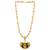 SILVER SHINE Elegant  Gold Plated Designer Necklace Shiva OM Trishul  Pendant  Chain Jewellery For Man And Boy
