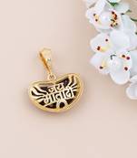 SILVER SHINE Gold Plated Classic designer Pendant Locket Jai Mata Di  Pendant  Jewellers For Man And Boy