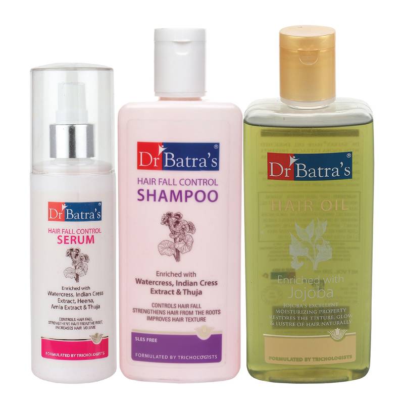 Hair Fall Control Serum-125 ml, Hairfall Control Shampoo- 200 ml and Hair Oil - 200 ml