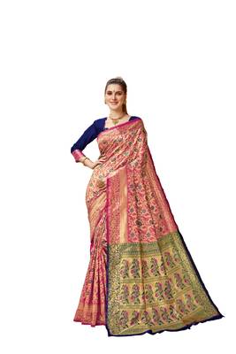 Mameraa  Bollywood Banarasi Jacqurd Designer Saree 1