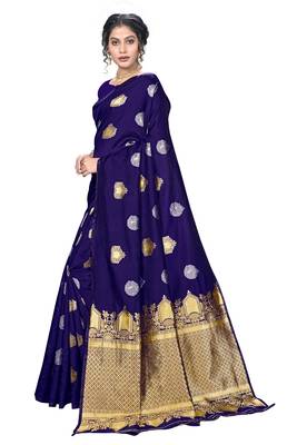Mameraa  Bollywood Banarasi Jacqurd Designer Saree 2