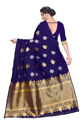 Mameraa  Bollywood Banarasi Jacqurd Designer Saree 3
