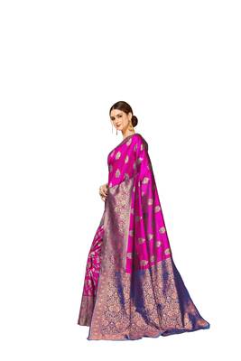 Mameraa  Bollywood Banarasi Jacqurd Designer Saree 2