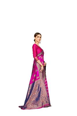 Mameraa  Bollywood Banarasi Jacqurd Designer Saree 4
