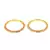 Gold Plated Stone Studded Set of Two Bangles
