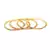 Gold Plated Stone Studded Set of Four Bangles