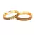 Gold Plated Stone Studded Set of Six Bangles