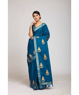 blue cotton sarees 1