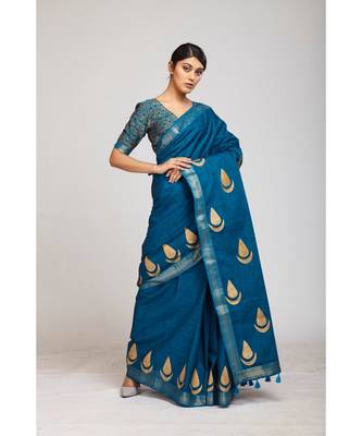 blue cotton sarees 2