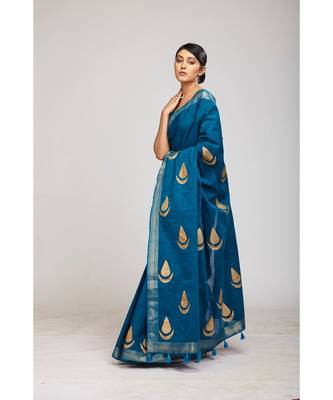 blue cotton sarees 3