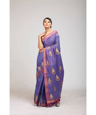 mauve cotton sarees 2