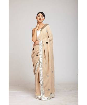 silver jute sarees 1