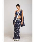 blue georgette sarees