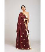 wine cotton sarees