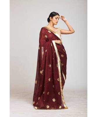 wine cotton sarees 2