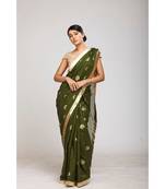 green cotton sarees