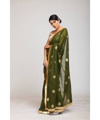 green cotton sarees 3
