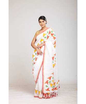 white cotton sarees 1