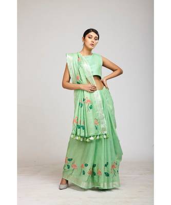 green cotton sarees 1