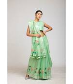 green cotton sarees