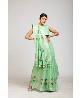 green cotton sarees 2