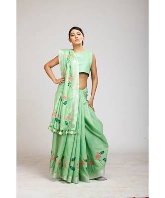 green cotton sarees 3