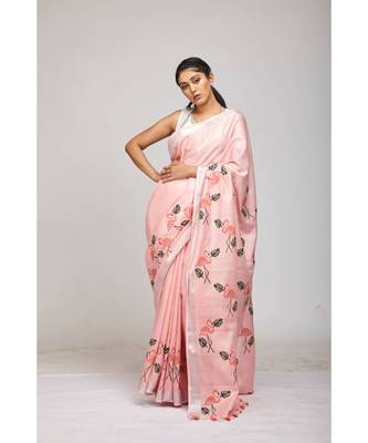 pink cotton sarees 1