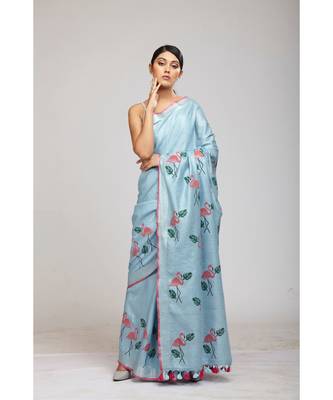 blue cotton sarees 1
