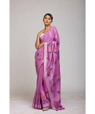 mauve cotton sarees 2