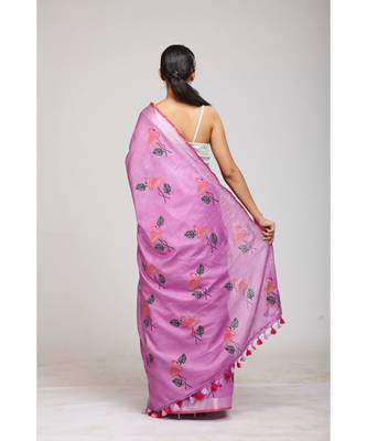 mauve cotton sarees 3