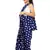 Girls Blue Readymade Saree With White Blouse For Wedding Wear 