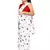 Kids White Readymade Saree With Red Blouse For Girls