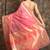 Dark baby pink woven silk blend saree with blouse