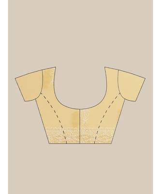 Ada Hand Embroidered Mustard Georgette Lucknow Chikan Saree With Blouse- A483332 6
