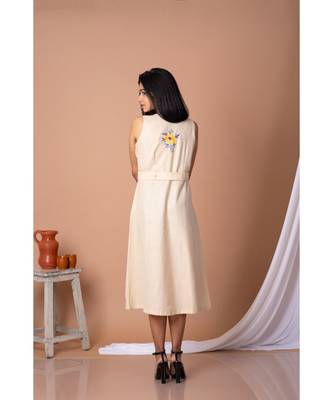 En Vogue Embroidered Desginer Dress With Adjustable Belt 4