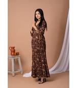 En Vogue Printed Dress With Adjustable Belt