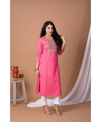 En Vogue Embroidered Kurta With Princess Cut 1