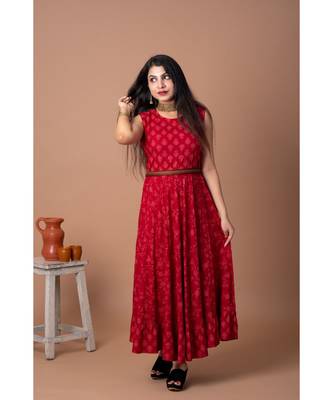 En Vogue Printed Dress With Adjustable Belt 3