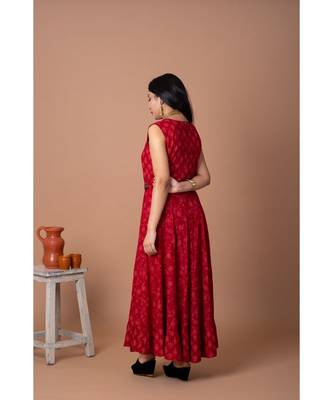En Vogue Printed Dress With Adjustable Belt 5