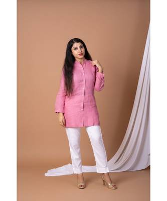 En Vogue Solid Linen Shirt 3