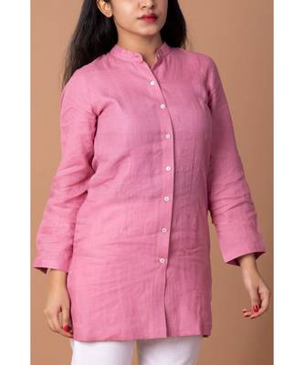 En Vogue Solid Linen Shirt 6