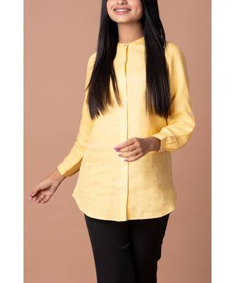En Vogue Solid Linen Shirt 6