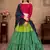 green sequins embroidered cotton se