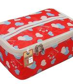 atorakushon    Fabric Women Makeup Storage Box Travel Vanity Cosmetic Bag Organizer Jewellery Pouch Pack of 1 Multicolor