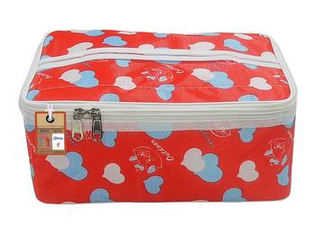 atorakushon    Fabric Women Makeup Storage Box Travel Vanity Cosmetic Bag Organizer Jewellery Pouch Pack of 4 Multicolor 2