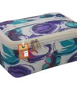 atorakushon    Fabric Women Makeup Storage Box Travel Vanity Cosmetic Bag Organizer Jewellery Pouch Pack of 1 Multicolor