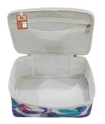 atorakushon    Fabric Women Makeup Storage Box Travel Vanity Cosmetic Bag Organizer Jewellery Pouch Pack of 2 Multicolor 5
