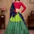 green sequins embroidered cotton se